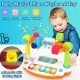 Baby Piano Toys: Kids Rotating Music Piano Keyboard with Light and Sound, Musical Toys for Toddlers, Early Educational Music Toy